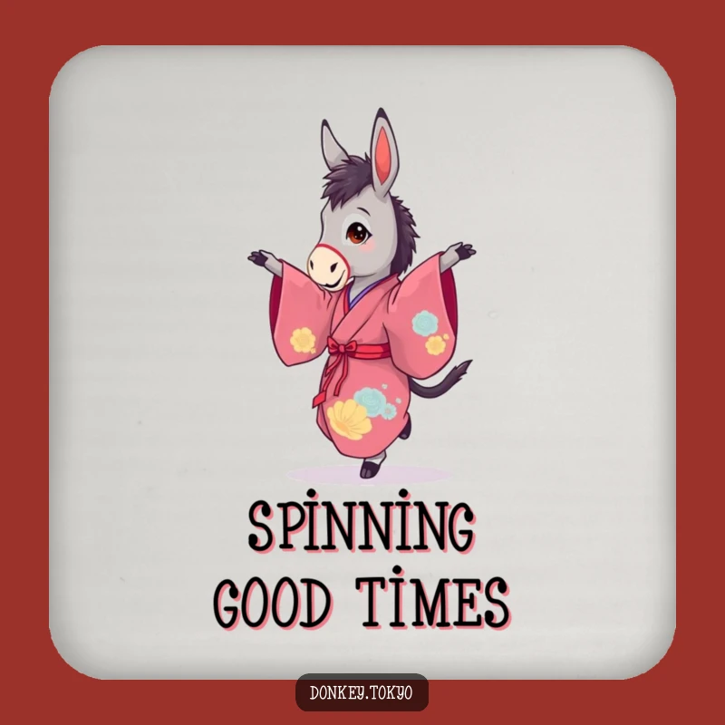Funny Donkey Pirouette Coaster: Graceful Table Protector, Humorous Gift