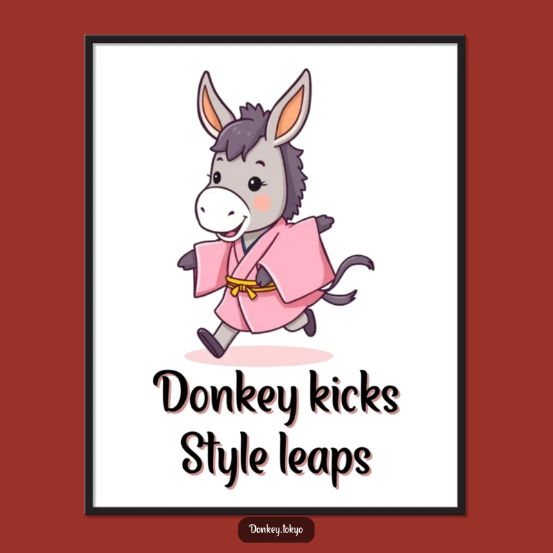 Free Printable Donkey Kimono Art: Funny Animal, Downloadable Decor!