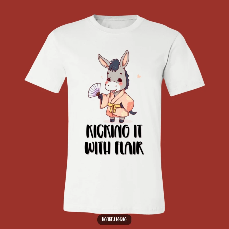 Funny Donkey Kimono Tee: Playful & Stylish Shirt for Humorous Souls