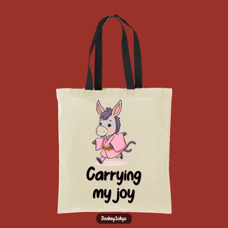 Funny Donkey Kimono Tote Bag: Carry Your Essentials with Playful Hop Style